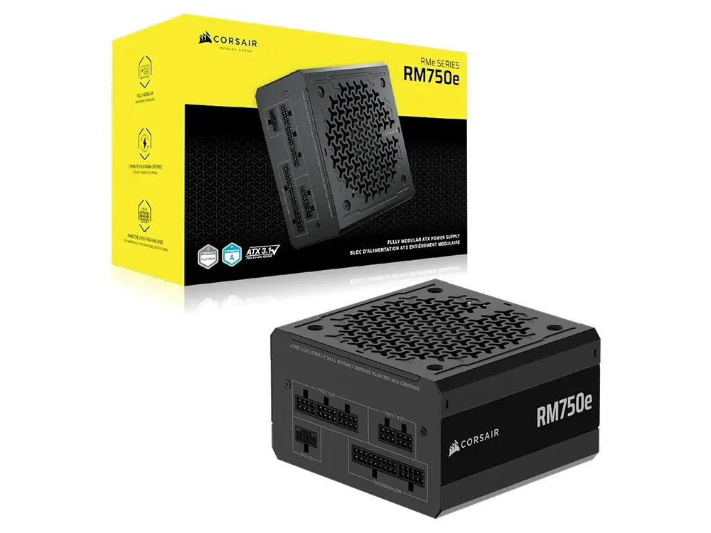 Corsair RM750e 750W 80+ Gold ATX 3.1 Fully Modular Power Supply