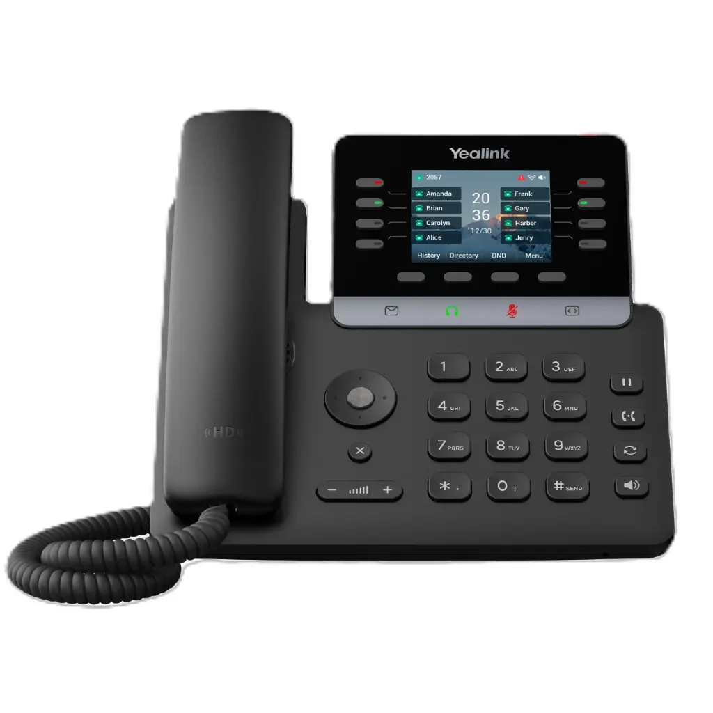 Yealink SIP-T73U IP Phone, 2.8" Color Display, 12 SIP Accounts, HD Voice (Power Adapter Sold Separately)